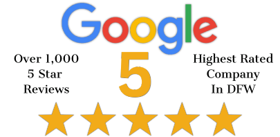 Over 1,000 5 star google reviews logo